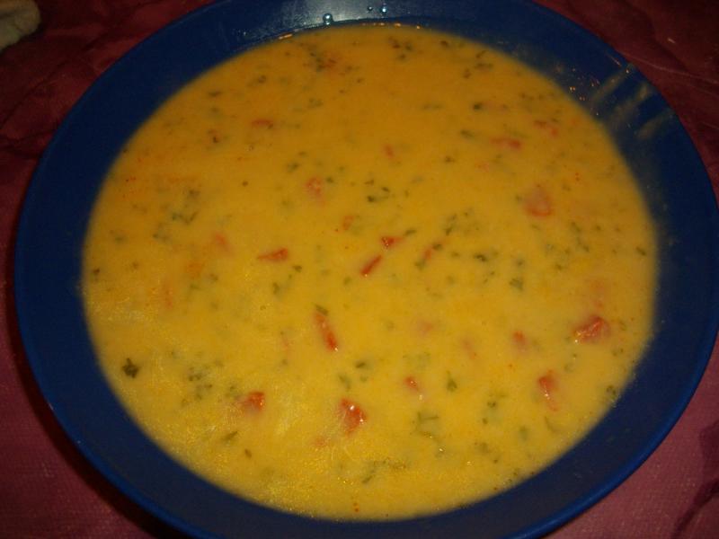 Crme de haricot blanc au chorizo